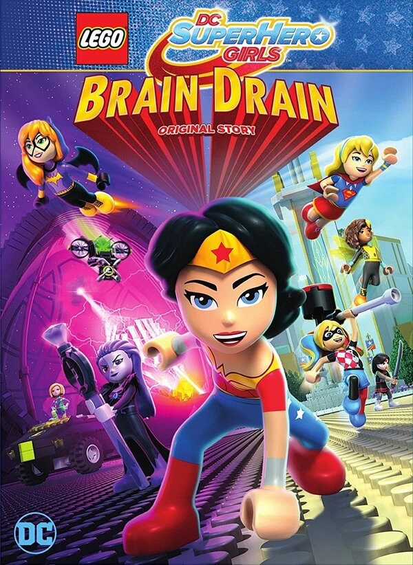 Lego DC Девочки-супергерои: Утечка мозгов постер