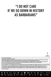 Постер Мне плевать, если мы войдём в историю как варвары 2018