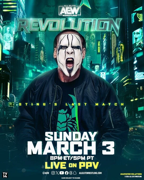 All Elite Wrestling: Revolution 2024 постер